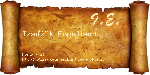 Izsák Engelbert névjegykártya